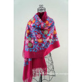 Fashion women winter embroidery scarf